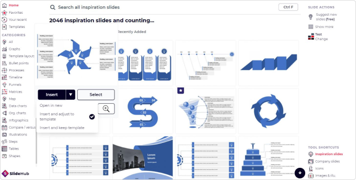 الوظيفة الإضافية SlideHub الخاصة بـPowerPoint